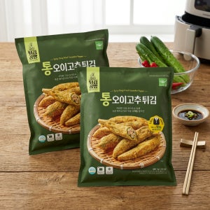 사옹원 통오이 고추튀김 1kg x 2팩 코스트코 고기 고추튀김 야식 간식 맥주 술 안주