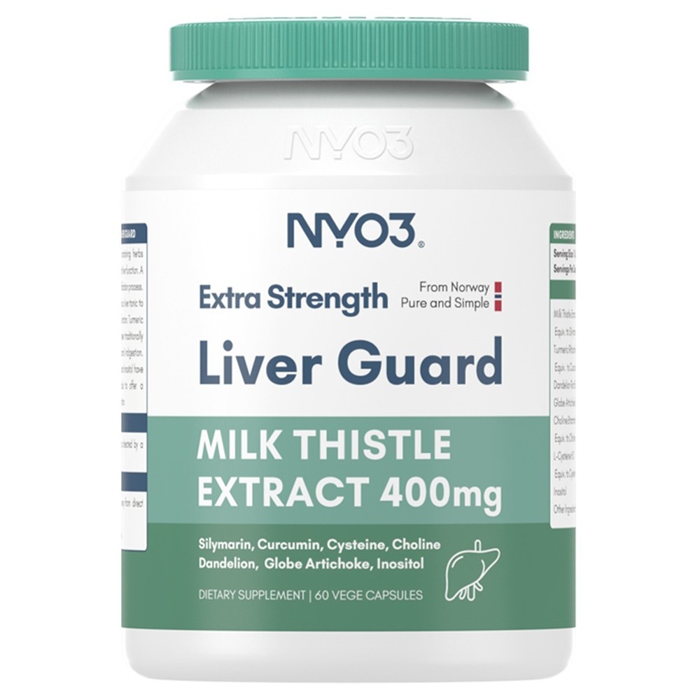 NYO3 <b>엑스트라</b> 스트랭스 <b>리버</b> 밀크씨슬 엑스트랙트 400mg 60정 1통