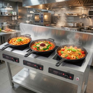 업소용 인덕션 3구 높은렌지 (EIHI03N 3.5KW, 5.0KW)