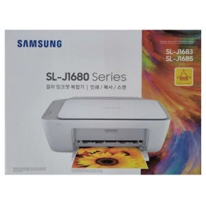 삼성전자 잉크젯 복합기 SL-J1685 정품잉크 INK-M185 INK-C185 포함 새상품