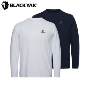 블랙야크 라운드티 남성 크루핏 로고 라운드 긴팔티 RTFU002