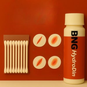 그린 포비돈 스틱 스왑 일회용 소독 알코올 알콜 베타딘 요오드 멸균 면봉 2Set