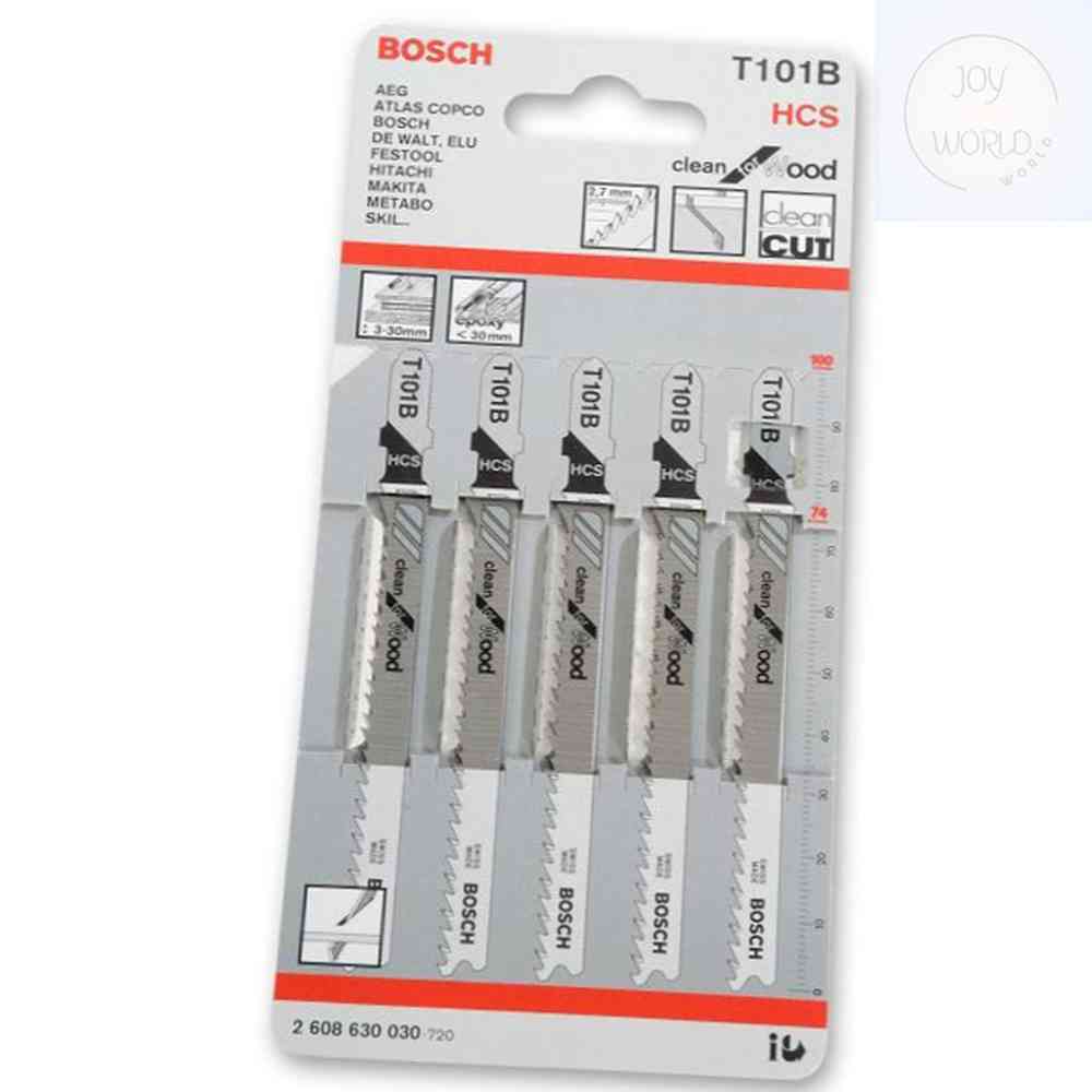 조이 보쉬 목재용직소날T101B 5PCS 직쏘톱날 직소기톱날 직소기날 깔끔한절단