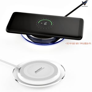 고속 충전 패드 스마트폰 무선 급속 간편식 블랙
