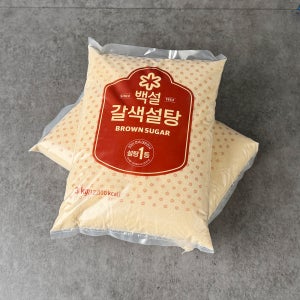 CJ 제일제당 백설 갈색설탕 업소용 황백당 황설탕 3kg, 6개