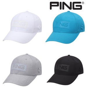 핑 골프웨어 남성 골프 사각로고 심플 야구모자 볼캡 D3CP003