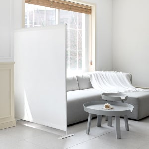 심플 가림막 파티션 스탠드형 이동식 경량 칸막이 가벽 철제 패브릭 공간분리 1200mm