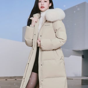 [고윤정 착용][디스커버리] 여성 켈리 구스다운 롱패딩 (BEIGE2) DWDJ9A056