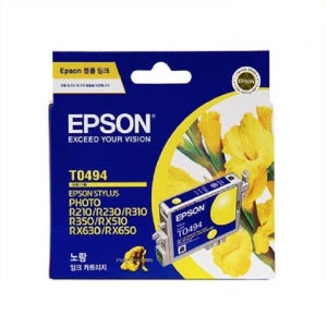 엡손정품잉크T0494 [노랑] StylusPhoto RX510, RX630, R310, R210