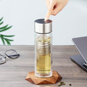 57도씨 마그넷 이중유리 티 보틀 400ml