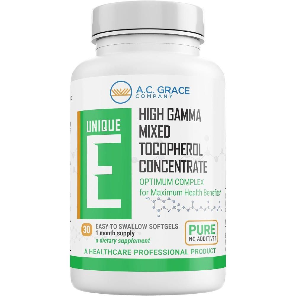 UNIQUE E <b>A.C. Grace Company</b> 혼합 토코페롤 농축액 소프트젤 30개입
