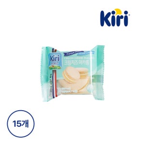 끼리 크림치즈 마카롱 / 디저트선물 홈카페간식 수제마카롱 25g, 15개