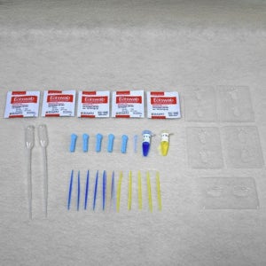 혈액형 검사 키트 항원 항체 반응 식별 테스트 판정 실험 5인 세트