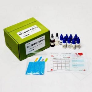 혈액형 검사 키트 항원 항체 반응 식별 테스트 판정 실험 5인 세트