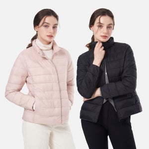 여자 경량 패딩 점퍼 숏패딩 슬림 이너 웰론 여성 겨울 아우터 빅사이즈 (W6WJ06)