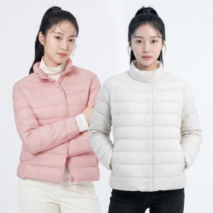 여자 경량 패딩 점퍼 숏패딩 슬림 이너 웰론 여성 겨울 아우터 빅사이즈 (W6WJ06)