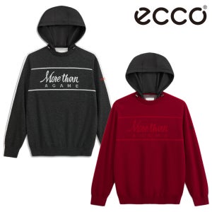 에코 골프웨어 남성 골프 니트 라운드 방풍 풀오버 긴팔 후드 티셔츠 RDCPU10030