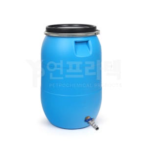 대형물통 드럼통 수도꼭지달린 식수 생수 HDPE 용기 농업용 말통 60L