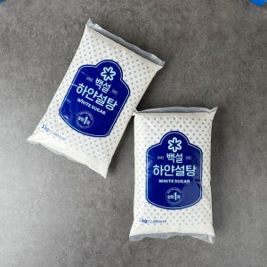 CJ 제일제당 백설 하얀설탕 흰설탕 정백당 백설탕 업소용 3kg, 6개