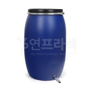 대형물통 드럼통 수도꼭지달린 식수 생수 HDPE 용기 농업용 말통 120L