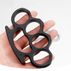 휴대너클 호신용너클 보호 용품 핑거 블랙 손가락 위험 상황