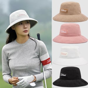 타이틀리스트 모자 코듀로이 버킷햇 겨울 골프 모자