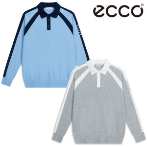 에코 골프웨어 남성 골프 니트 카라 스웨터 시보리 신축성 긴팔 티셔츠 RCCPU10060