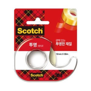 3M 스카치 다용도테이프 523D12mm x 30m 디스펜서