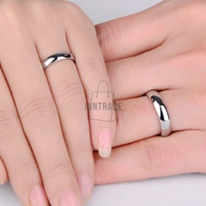 써지컬스틸 우정반지 티타늄반지 은색 고등학생커플링