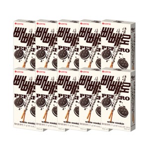 롯데 화이트쿠키 빼빼로 37g 10개 빼빼로데이 초코 선물