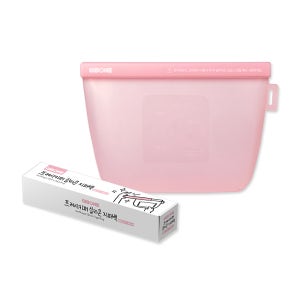 기본에 프레시키퍼 플래티넘 다용도 실리콘 지퍼백 다회용 냉장고정리 M(중형) 1000ml, 1매, 1개