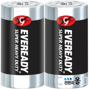 에버레디 망간 건전지 C형 2입(1팩) 1.5V LR14 타이니러브모빌