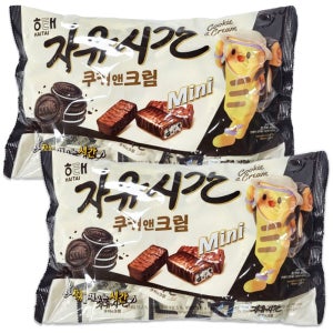 해태 자유시간 미니 대용량 쿠키앤크림 400gx2개