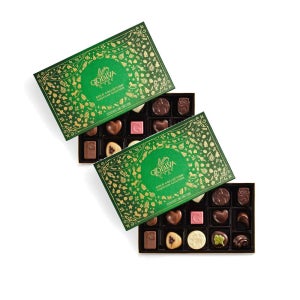GODIVA 홀리데이 골드 녹색 선물 상자 벨기에산 초콜릿 코셔 15개입 170g 2개
