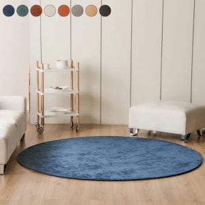 8컬러 14사이즈 포인트 방수러그 주문제작 카페트 (원형)150cm