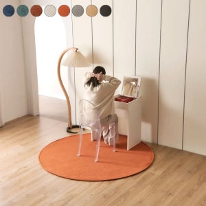 8컬러 14사이즈 포인트 방수러그 주문제작 카페트 (원형)150cm