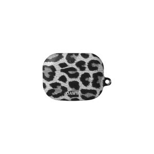 GRAY LEOPARD PODS CASE, 그레이 레오파드 에어팟 버즈 하드 이어폰케이스