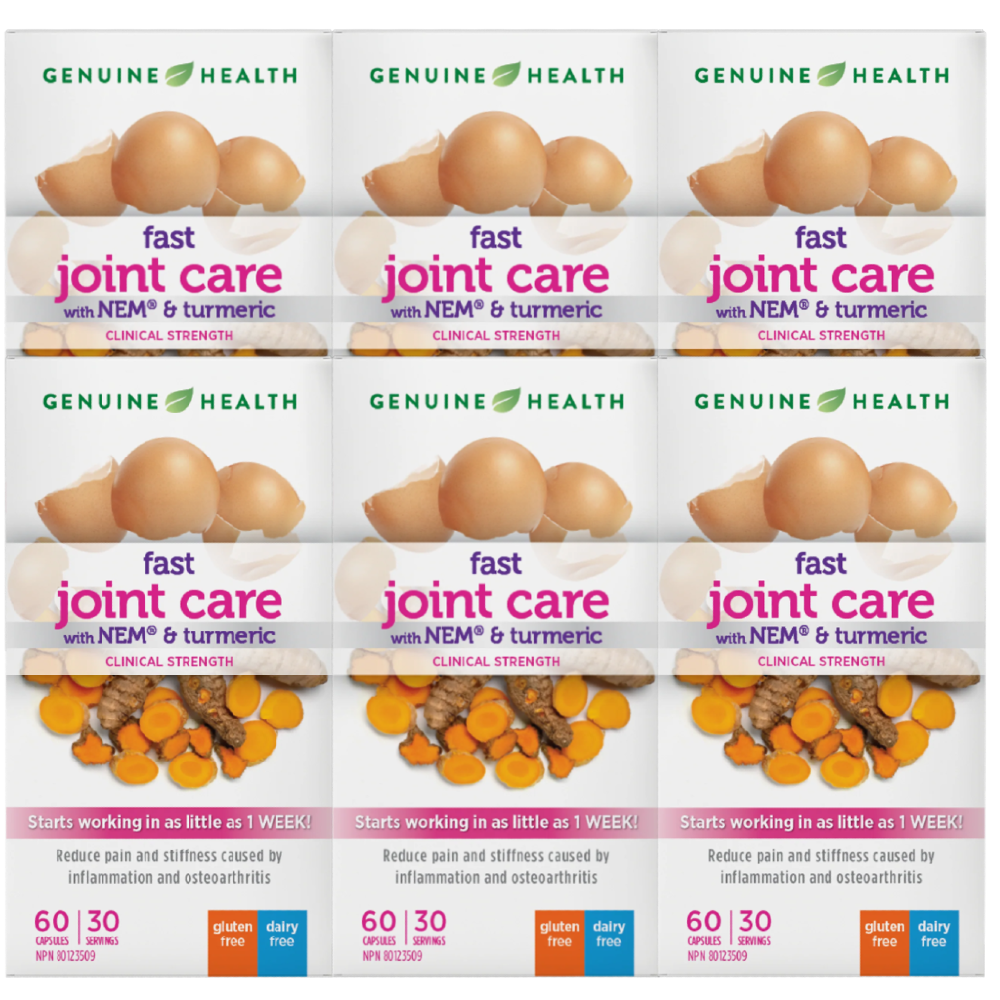 [제뉴인헬스] 조인트 케어 발효 <b>튜머릭</b> 함유 60캡슐 (6개 6개월분)