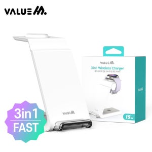 무료 각인 판촉물 3in1 갤럭시워치 고속 무선 충전 거치대 레이저 전사 인쇄 칼라 핸드폰