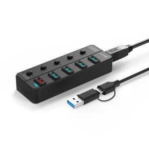 USB허브 5포트 유 무전원 USB3.2 NEXT-UH345-10G