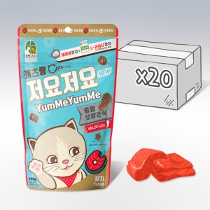 캐츠랑 저요저요 치석제거 이빨과자 고양이 간식 참치, 150g, 20개