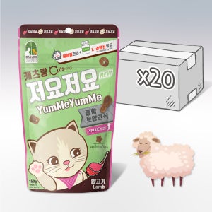 캐츠랑 저요저요 치석제거 이빨과자 고양이 간식 양고기, 150g, 20개