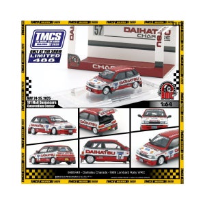 BMC TMCS 스페셜 한정판 다이하츠 Charade WRC 아크릴케이스 64스케일 다이캐스트 자동차 미니어처 모형