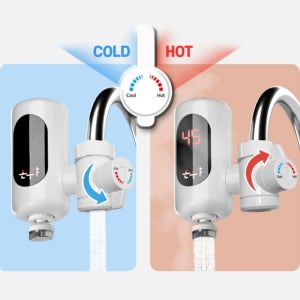 한빛 전기 순간 온수기 HV-888 싱크대 세면대 화장실 수도꼭지 미니 소형 가정용 사무실