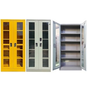 IR 철제캐비넷 철재 유리 캐비넷 약품보관함 물품 진열장 기본키