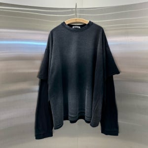 세미크롭 레이어드 티셔츠 ABOUT 25fw 오버핏