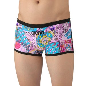 아레나 남성 터프스킨 연습용 남자 숏사각 수영복 탄탄이 AS5FWM21M PKBK