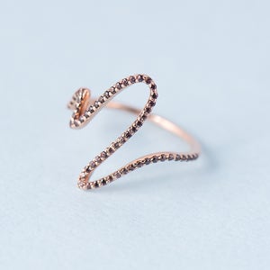 JOR021 (14K 로즈골드 / 컬러큐빅 반지)