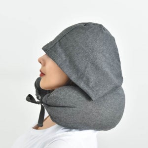 목베게후드티 목배게후드 장거리비행 비행기 기내 접이식 휴대용