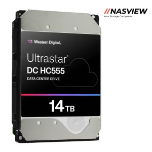 WD Ultrastar HC555 데이터센터 서버 NAS 엔터프라이즈 AS 5년 512MB, 14TB